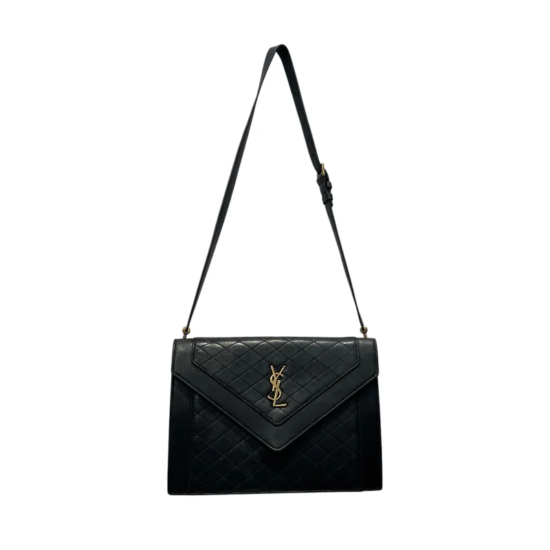 Women's bags with subtle branding and premium material for refined, understated elegance-YVES SAINT LAURENT/Cross Body Bag/M/Leather/BLK/Gaby Satchel Bag