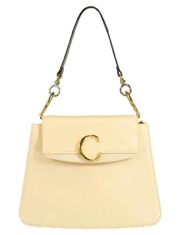 Trendy women's bags with subtle metallic finish and functional design for versatile wear-"C" Messenger Bag