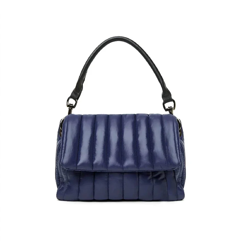 Women's bags with compact size and chic design for evening outings and parties-Convertible Crossbody Bag In Navy