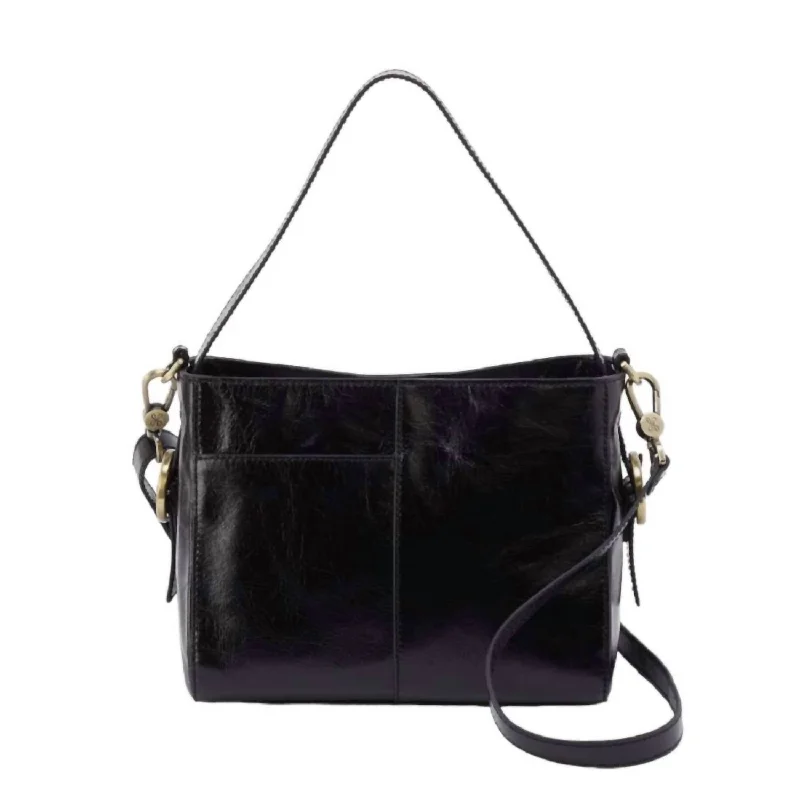 Women's bags with vibrant colors and smooth, textured leather for everyday appeal-Render Crossbody Bag In Black