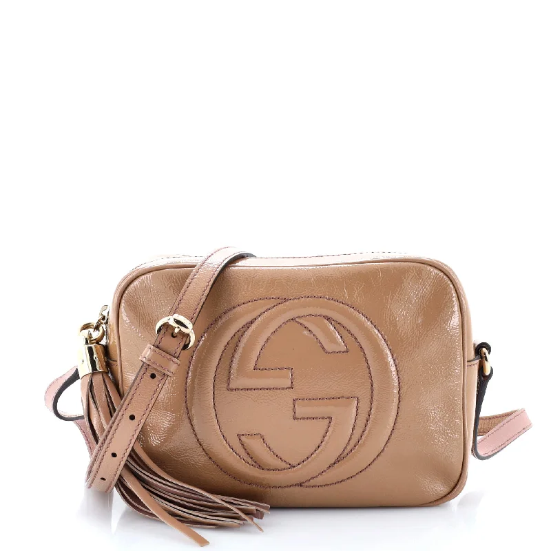 Women's bags with functional compartments and sleek, clean lines for practicality and style-Soho Disco Crossbody Bag Patent Small