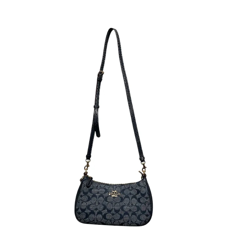 Women's bags with high-quality fabric and leather accents for durable, everyday use-COACH/Bag/Monogram/Denim/NVY/