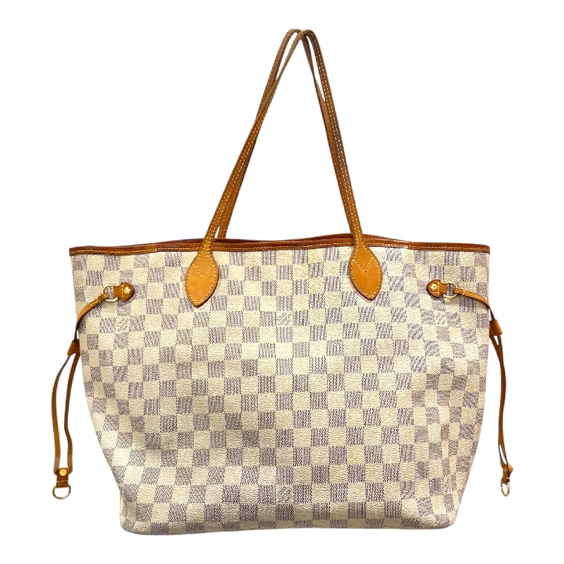 Casual women's bags with soft fabric and relaxed design for comfortable everyday use-LOUIS VUITTON/Tote Bag/Monogram/CRM/CHECKER/BLK/BRWN HANDLE