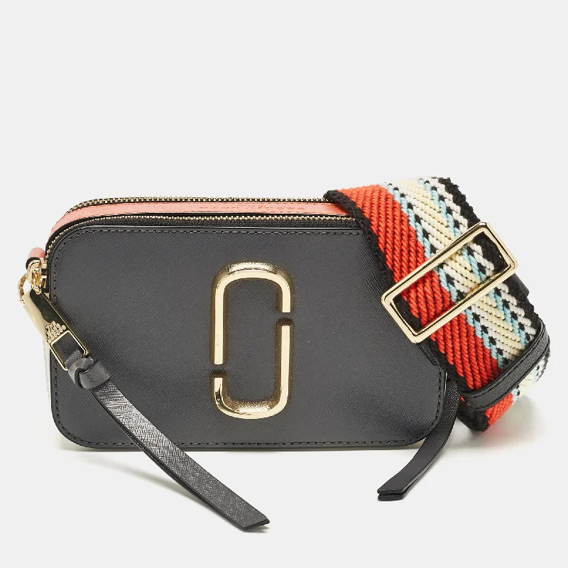 Trendy women's bags with colorful accents and playful details for vibrant fashion-Marc Jacobs Multicolor Patent Leather Snapshot Crossbody Bag