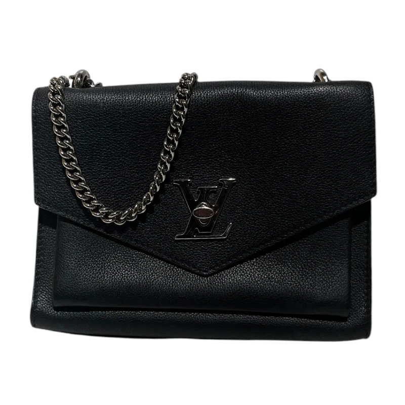 Women's bags with minimalist design and smooth leather finish for subtle elegance-LOUIS VUITTON/Cross Body Bag/Leather/BLK/SILVER LV LOCKING LOGO