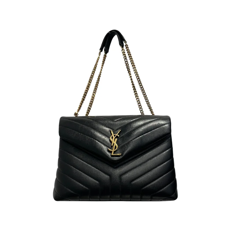 Women's bags with anti-theft design and hidden zippers for added security-YVES SAINT LAURENT/Hand Bag/OS/Leather/BLK/LOULOU CROSSBODY