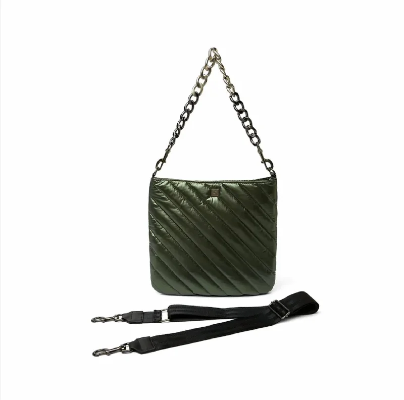 Women's bags with soft fabric and vintage design for a timeless, chic appearance-Women's The Wanderer Crossbody Bag In Pearl Olive