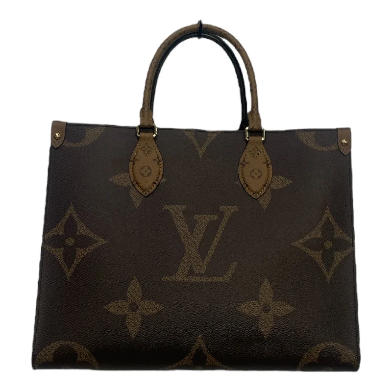 Women's bags with minimalistic design and subtle details for timeless elegance-LOUIS VUITTON/Hand Bag/Hombre Check/Leather/BRW/Reverse Canvas