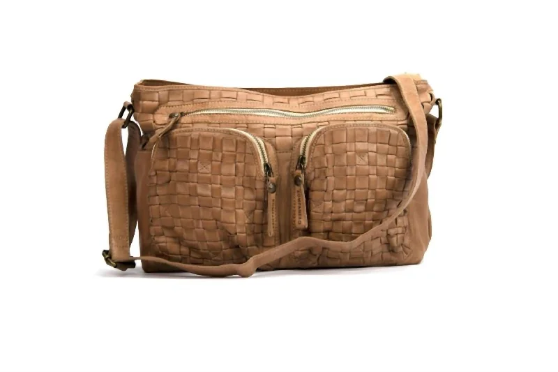 Women's bags with oversized size and multiple pockets for versatile, all-day use-Women's Dannah Crossbody Bag In Taupe