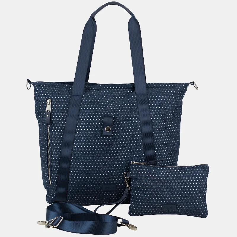 Women's bags with quilted design and chain strap for a sophisticated look-BODHI Township Tote with Removable Zipper Wristlet and Adjustable Crossbody Strap