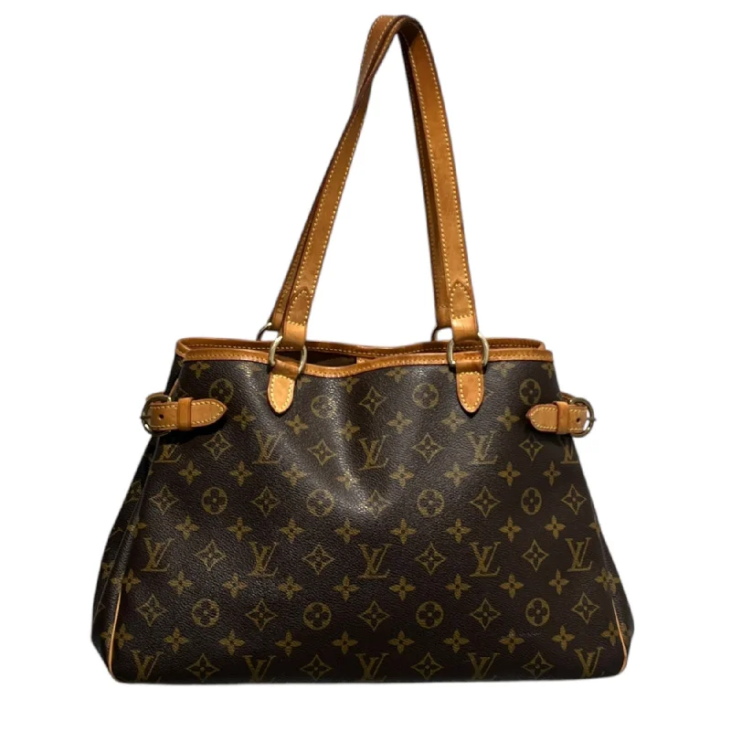 Women's bags with structured design and luxurious leather for high-end fashion-LOUIS VUITTON/Hand Bag/Monogram/Leather/BRW/BATIGNOLLES HORIZONTAL