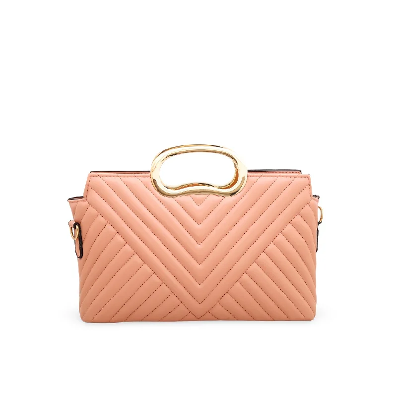 Women's bags with expandable compartments and practical features for daily use-Pink Crossbody Bag P54595