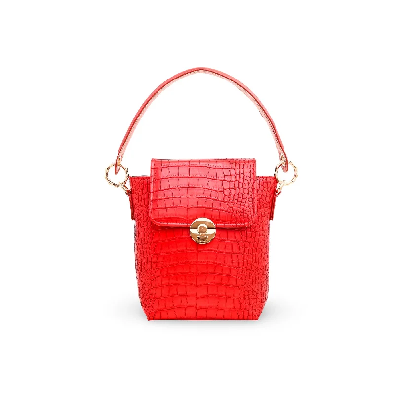 Comfortable women's bags with padded shoulder straps for all-day carrying comfort-Red Casual Crossbody Bag P55530