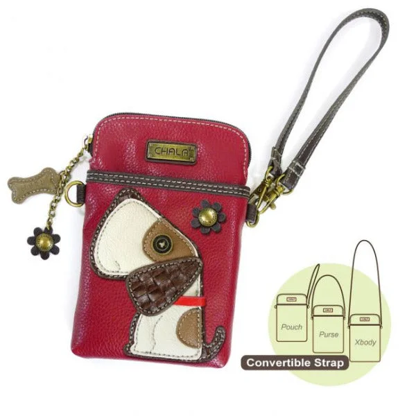 Stylish women's bags with floral prints and bright colors for summer fashion-Chala Cellphone Crossbody Handbag TOFFY DOG