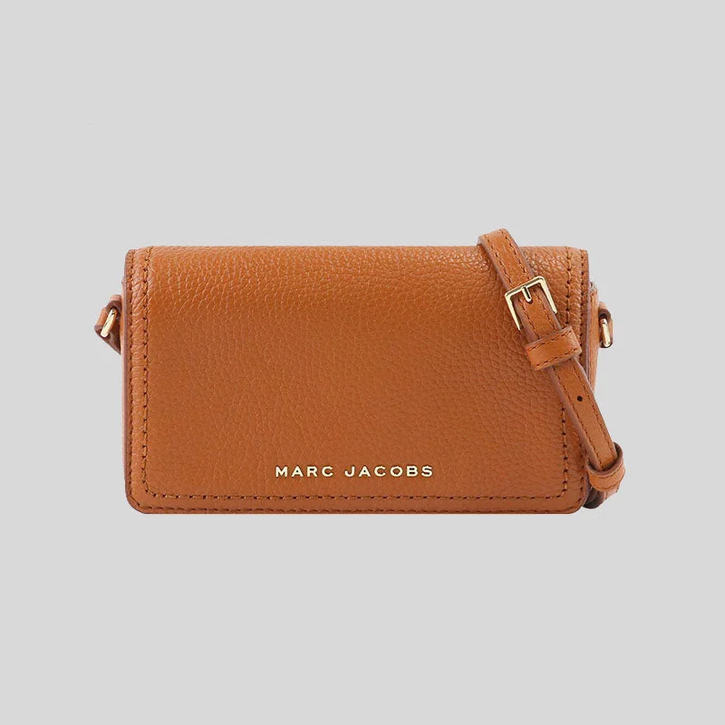 Stylish women's bags with vibrant colors and eye-catching prints for a bold statement-Marc Jacobs Women's Mini Leather Crossbody Smoked Almond RS-H107L01FA21