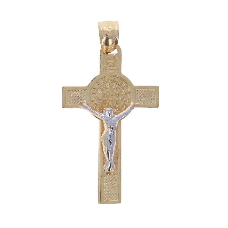 Best necklaces and pendants with gemstone clusters for a bold and colorful effect-14kt Gold Crucifix Cross Pendant