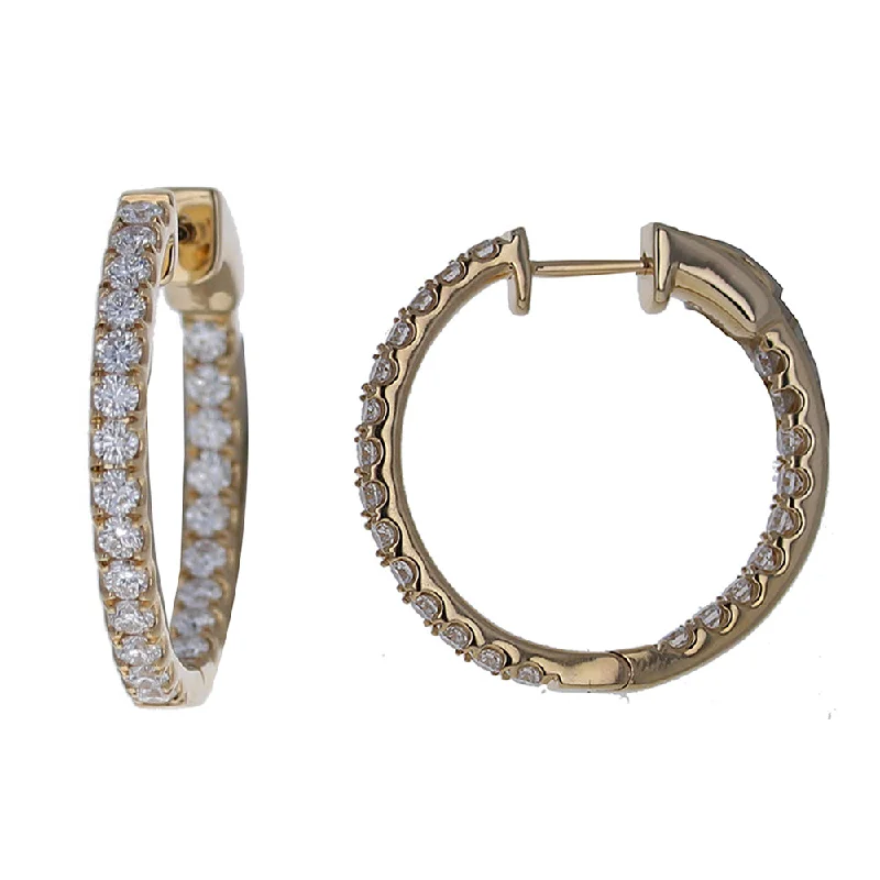 Trendy necklaces and pendants with geometric shapes for a modern aesthetic-14kt Gold Hoops 25mm