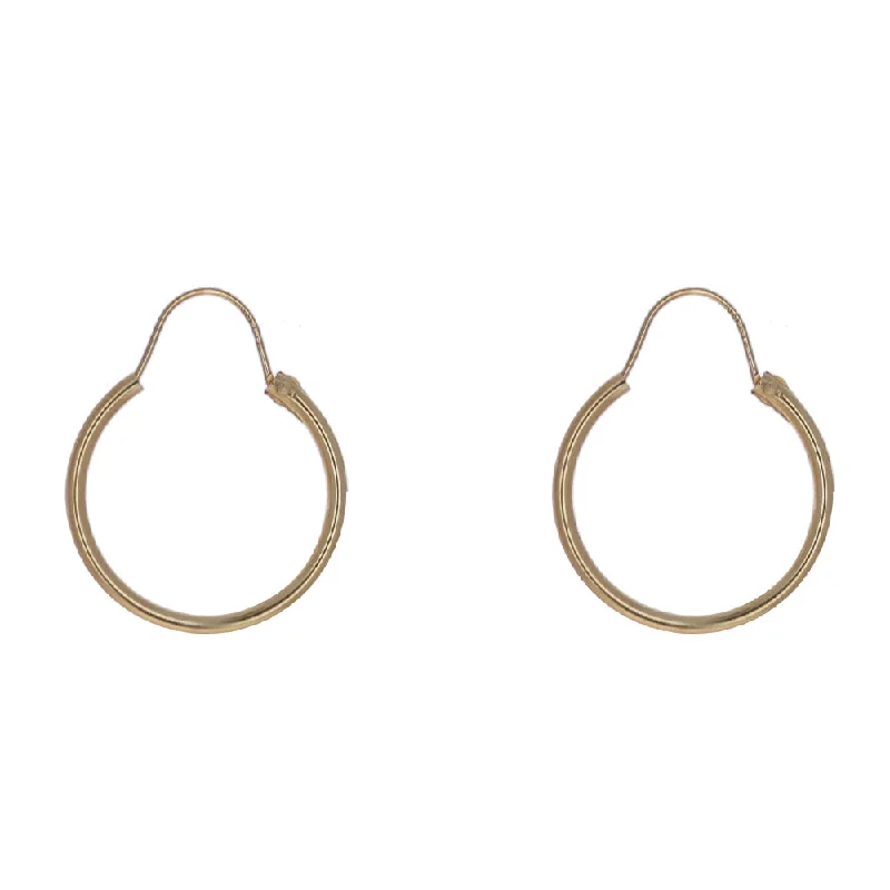 Unique necklaces and pendants with vintage-inspired designs for timeless appeal-14kt Gold Hoops