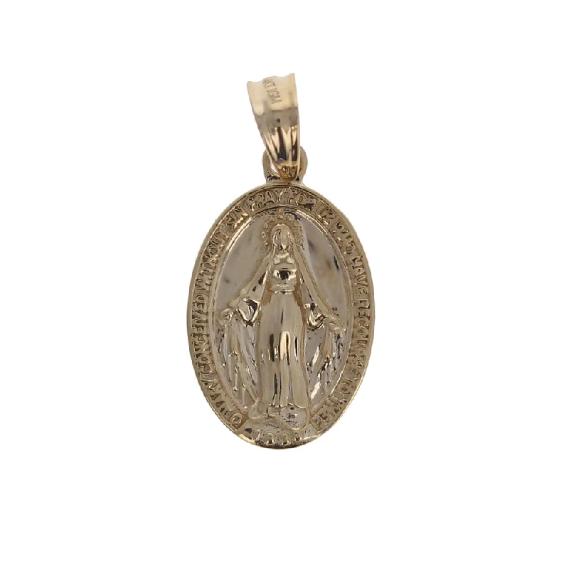 Best necklaces and pendants with layered designs for a chic, stacked look-14kt Miraculous Mary