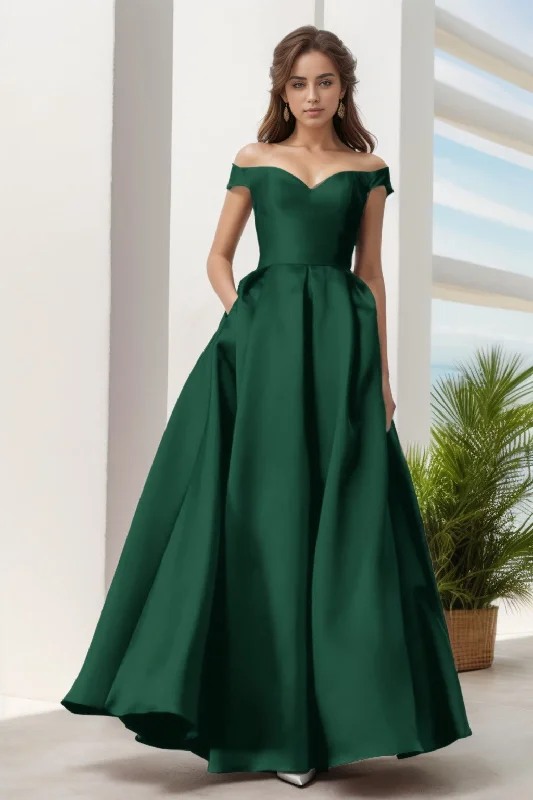 Best necklaces and pendants with minimalist pendants for a sleek, understated look-A-Line Floor Length Satin Prom Dress CS0408