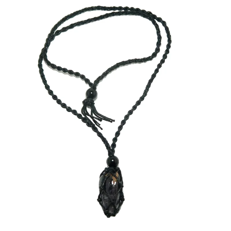 Best necklaces and pendants with floral designs for a feminine and elegant feel-Amethyst Necklace Hope is Here Stone in Macrame