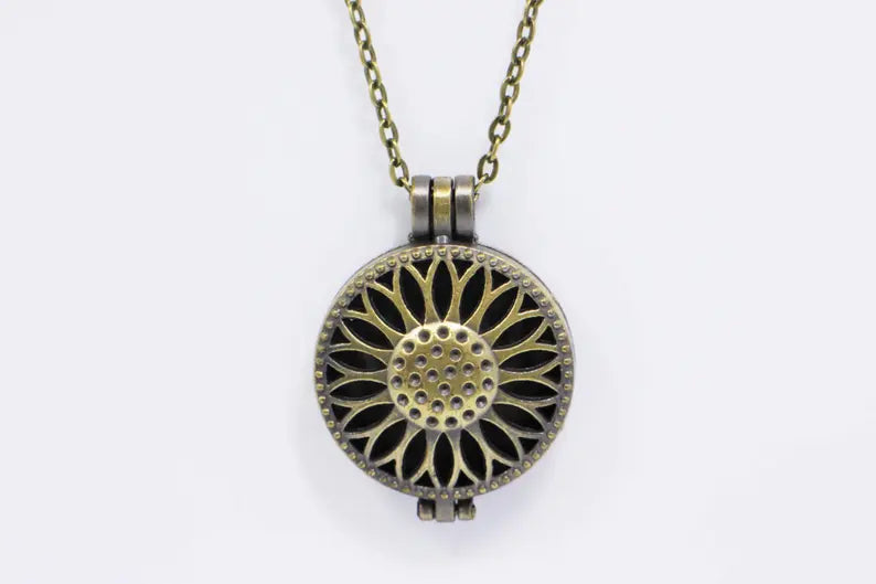 Trendy necklaces and pendants with geometric shapes for a modern aesthetic-Aromatherapy Necklace