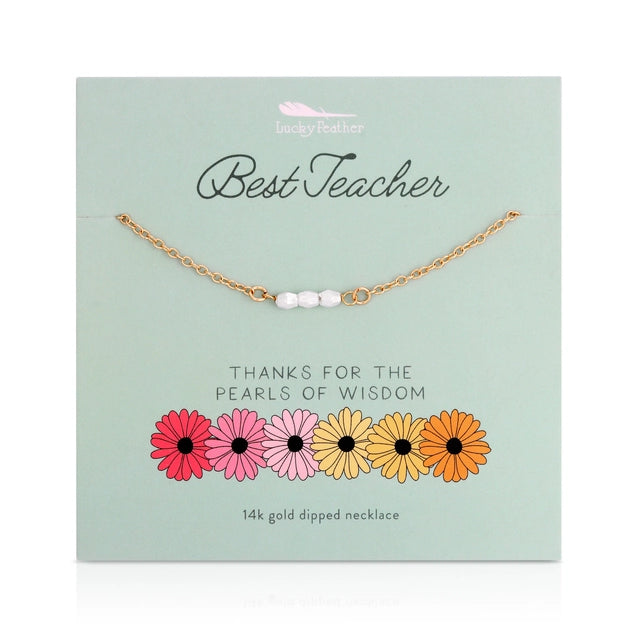 Simple necklaces and pendants with tiny charms for a delicate and casual vibe-Best Teacher Gift Necklace