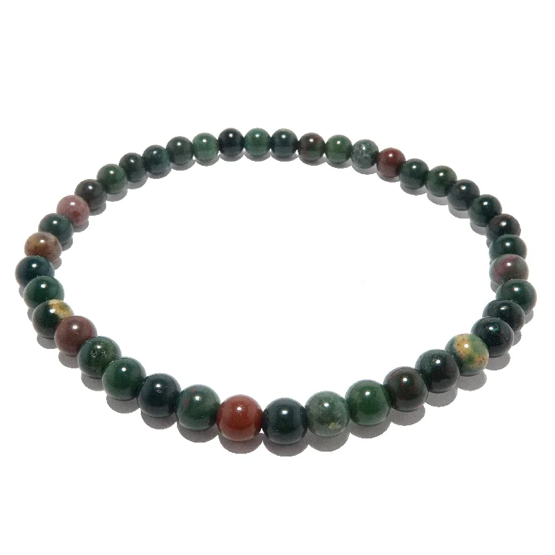 Best necklaces and pendants with art deco elements for a vintage, glamorous design-Bloodstone Anklet Grounding Earth Gemstone