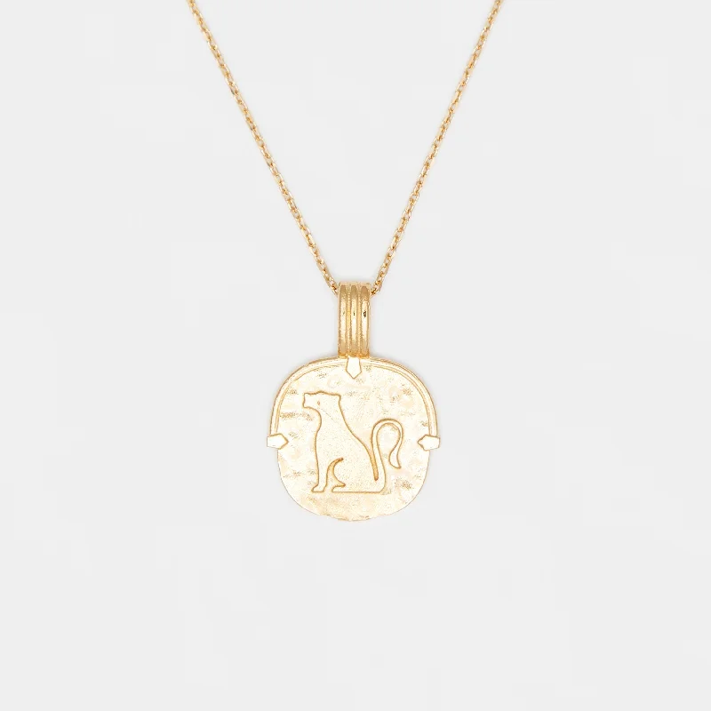 Best necklaces and pendants with cubic zirconia for a budget-friendly dazzling effect-Cléo Lioness Necklace in Gold