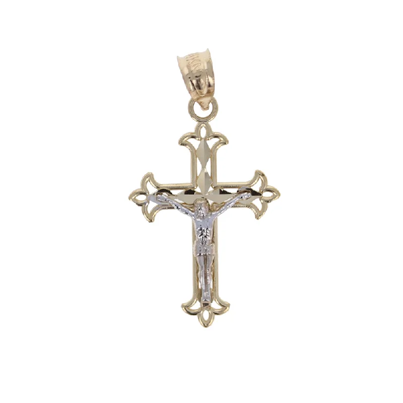 Best necklaces and pendants with silver chains for a sleek, timeless look-Diamond Cut Crucifix