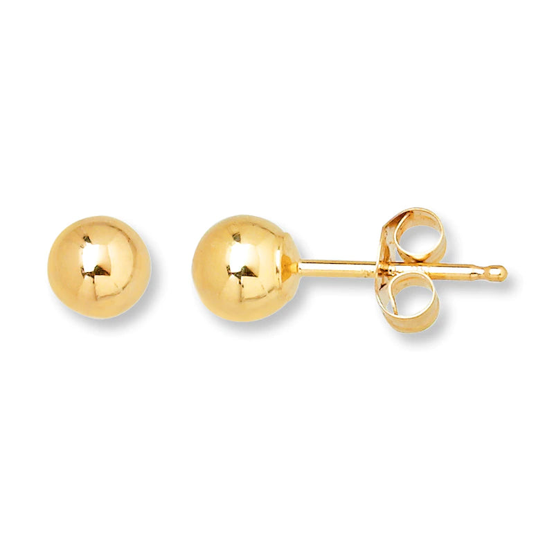 Beautiful necklaces and pendants with natural stones for an earthy, organic vibe-Everyday Gold Ball Studs