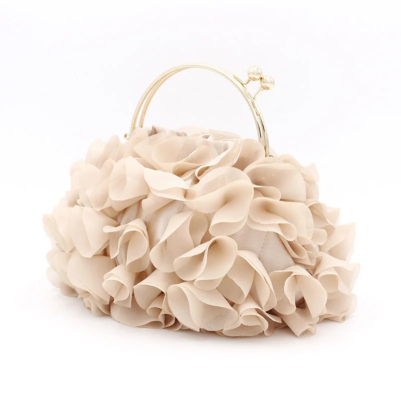 Necklaces and pendants with enamel accents for a colorful, eye-catching appearance-Portable flower bag Dress dinner bag 626317853915