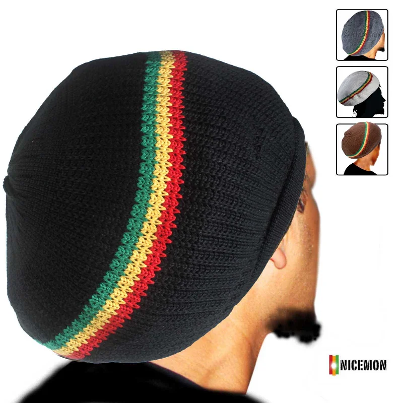 Stylish necklaces and pendants with diamonds for a glamorous and elegant look-Rasta Dread Tam Cap Crown Reggae Marley Roots Reggae Dubwise Rasta Jamaica M/L