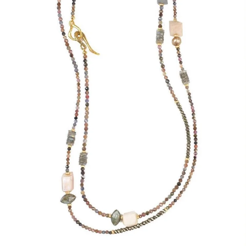 Best necklaces and pendants with layered designs for a chic, stacked look-Ruby Mantra Pearl Necklace