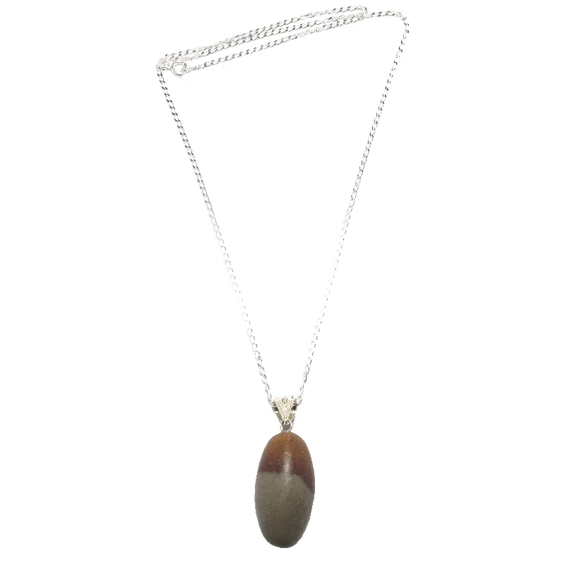 Best necklaces and pendants with infinity hearts for a romantic, eternal symbol-Shiva Lingam Necklace Creator's Egg Sterling Silver