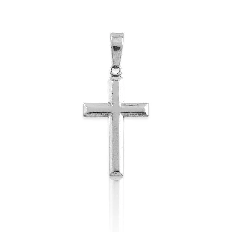 Stunning necklaces and pendants with turquoise and gold for a vibrant, earthy look-Sterling Silver Cross Pendant