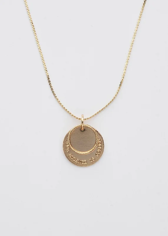 Best necklaces and pendants with vintage coin pendants for a unique accessory-Your Essence is Golden Coin Necklace