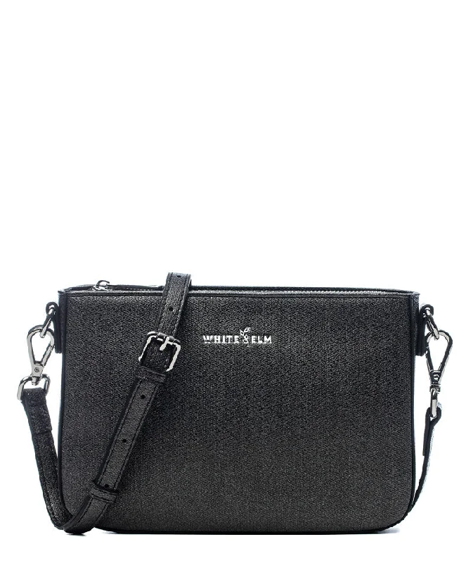 Women's bags with anti-theft design and hidden zippers for added security-Ara Convertible Crossbody Clutch - Black Sparkle