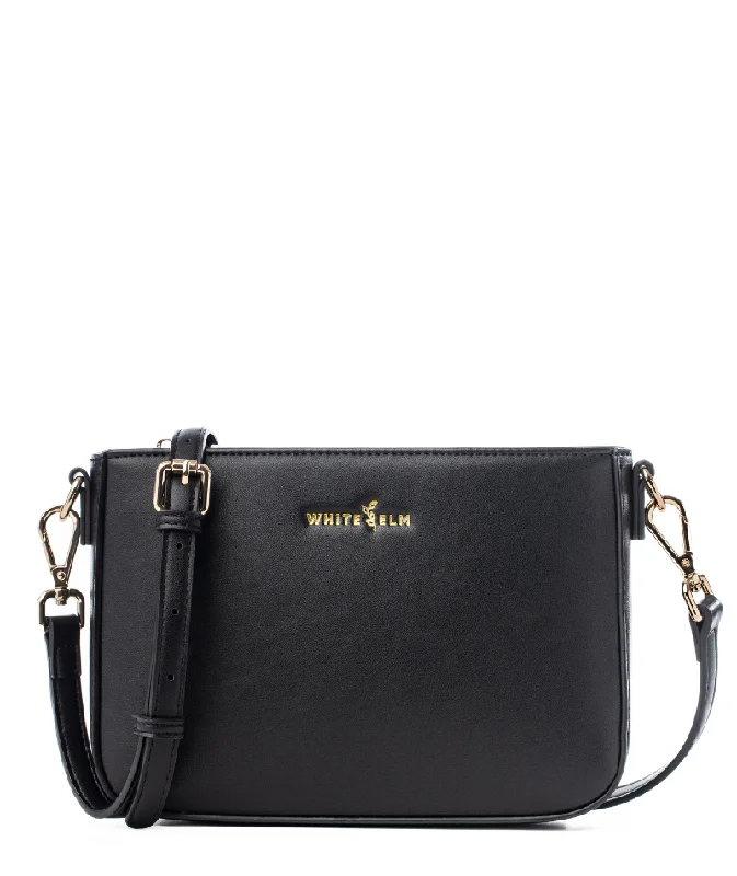 Women's bags with detachable straps and versatile design for different occasions-Ara Convertible Crossbody Clutch - Black