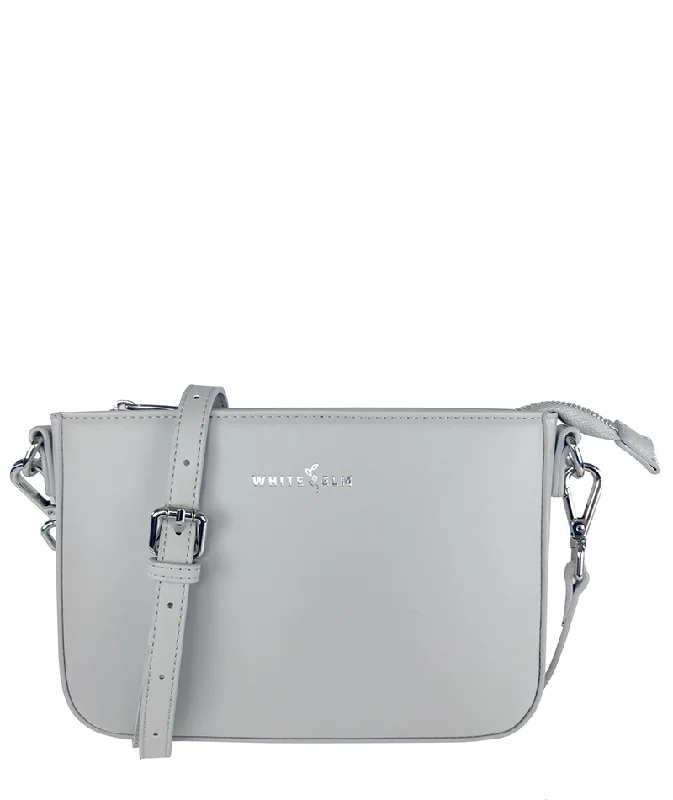 Comfortable women's bags with padded shoulder straps for all-day carrying comfort-Ara Convertible Crossbody Clutch - Silver