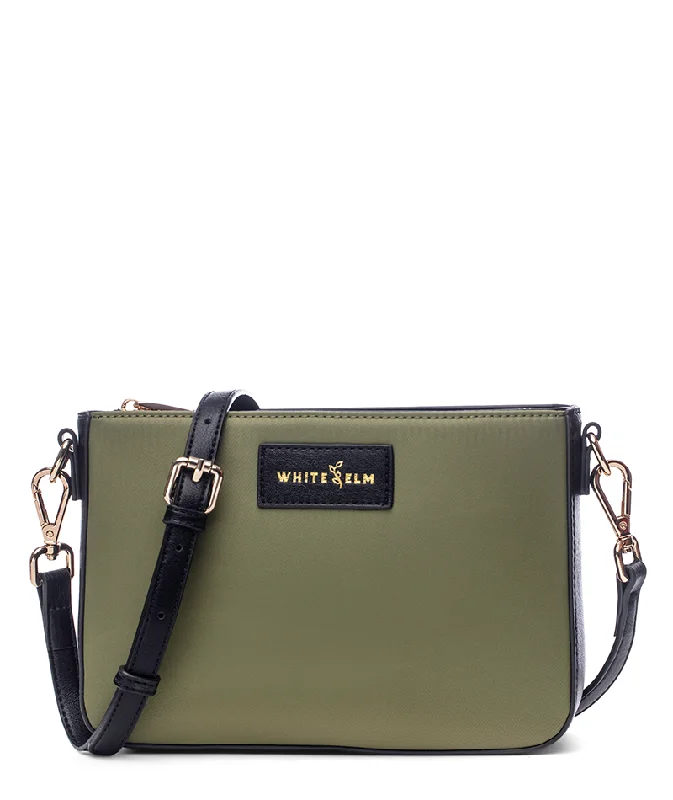 Women's bags with soft suede material and adjustable strap for easy wear-Ara Convertible Crossbody Clutch - Green Nylon