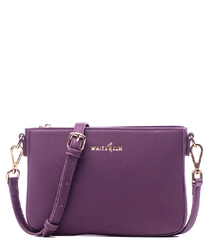 Women's bags with top handle and shoulder strap for versatile carrying options-Ara Convertible Crossbody Clutch - Plum