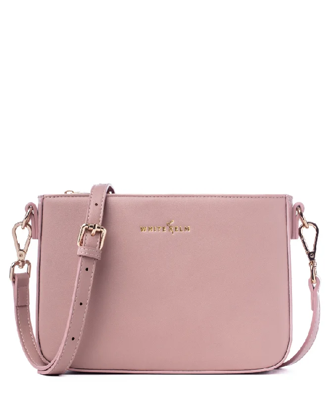 Women's bags with expandable compartments and practical features for daily use-Ara Convertible Crossbody Clutch - Dusty Rose