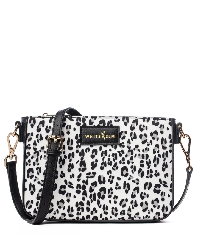 Women's bags with woven texture and leather handles for a chic yet casual look-Ara Convertible Crossbody Clutch - Leopard